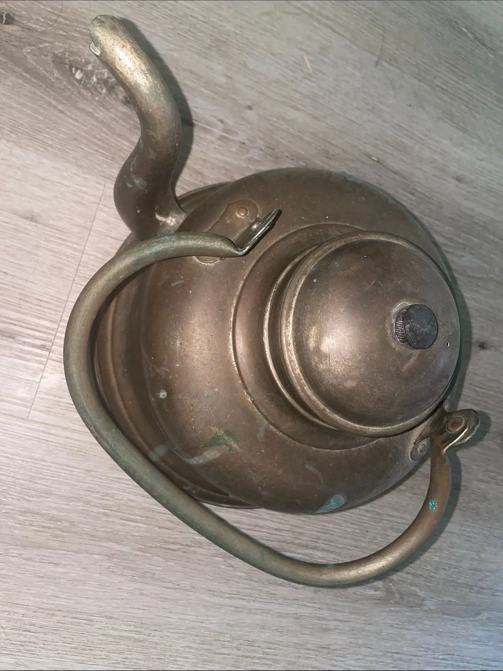 Charming Antique Copper Kettle with Rich, Unpolished Patina | Rare Oversized